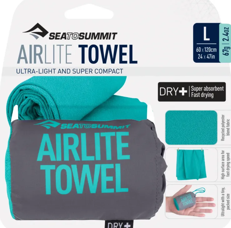 Toiletries & Personal Hygiene-Sea To Summit Airlite Towel - L - Baltic