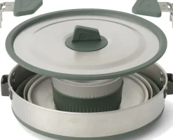 Pots, Pans & Kettles-Sea To Summit Detour Stainless Steel One Pot Cook Set - 5 Piece