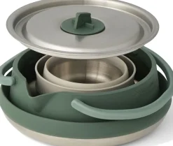 Pots, Pans & Kettles-Sea To Summit Detour Stainless Steel Kettle Cook Set - 2P - 3 Piece