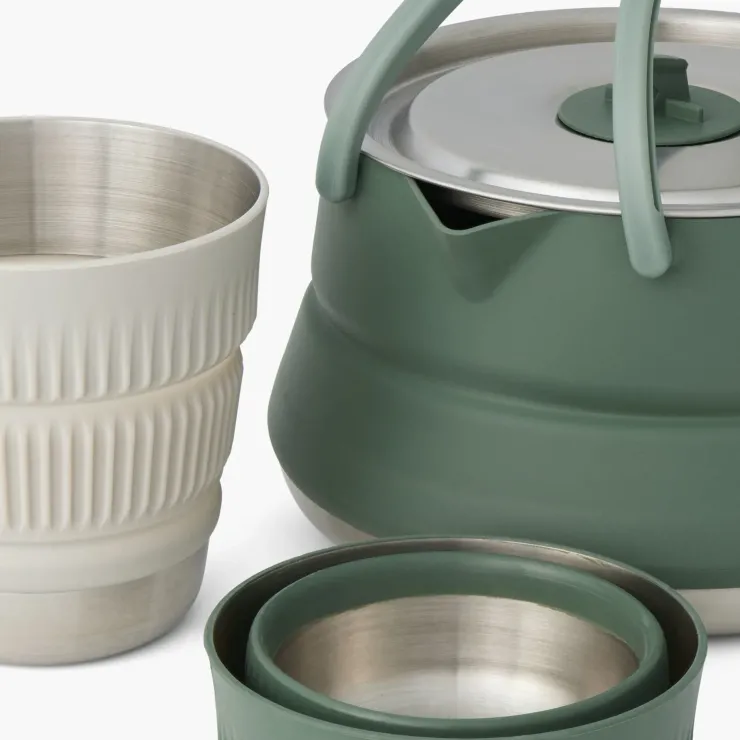 Pots, Pans & Kettles-Sea To Summit Detour Stainless Steel Kettle Cook Set - 2P - 3 Piece