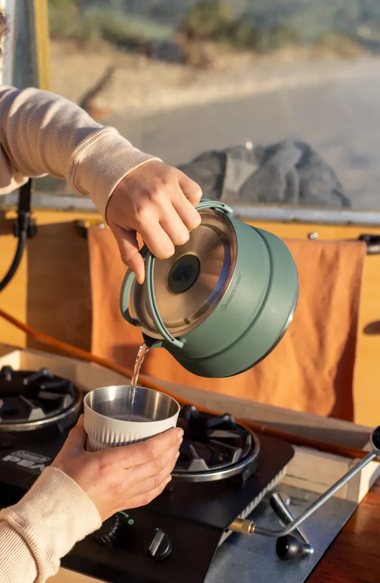 Pots, Pans & Kettles-Sea To Summit Detour Stainless Steel Kettle Cook Set - 2P - 3 Piece