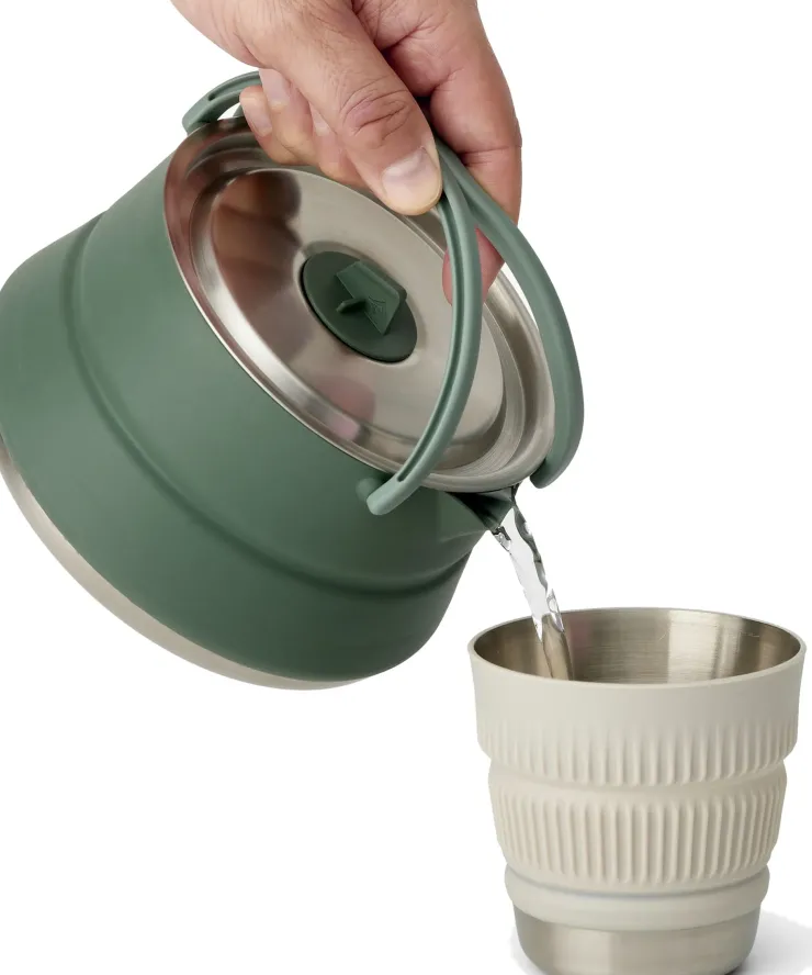 Pots, Pans & Kettles-Sea To Summit Detour Stainless Steel Collapsible Kettle - 1.6L