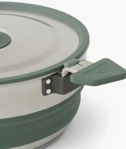 Pots, Pans & Kettles-Sea To Summit Detour Stainless Steel Collapsible Pot - 3L