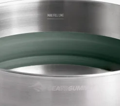 Pots, Pans & Kettles-Sea To Summit Detour Stainless Steel Collapsible Pot - 3L