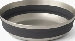 Plates, Bowls, Cups & Utensils-Sea To Summit Detour Stainless Steel Collapsible Bowl - L - Beluga