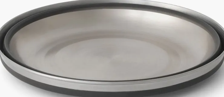 Plates, Bowls, Cups & Utensils-Sea To Summit Detour Stainless Steel Collapsible Bowl - L - Beluga