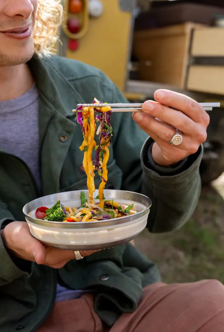 Plates, Bowls, Cups & Utensils-Sea To Summit Detour Stainless Steel Collapsible Bowl - L - Beluga