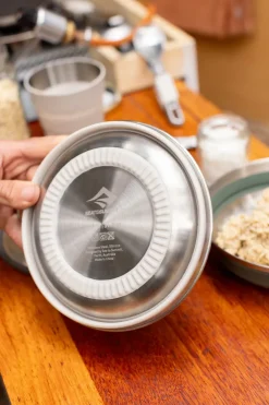 Plates, Bowls, Cups & Utensils-Sea To Summit Detour Stainless Steel Collapsible Bowl - L - Moonstruck