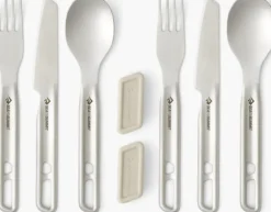Plates, Bowls, Cups & Utensils-Sea To Summit Detour Stainless Steel Cutlery Set - 2P - 6 Piece