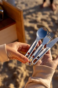 Plates, Bowls, Cups & Utensils-Sea To Summit Detour Stainless Steel Cutlery Set - 1P - 3 Piece