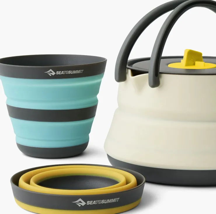Pots, Pans & Kettles-Sea To Summit Frontier UL Collapsible Kettle Cook Set - 2P - 3 Piece