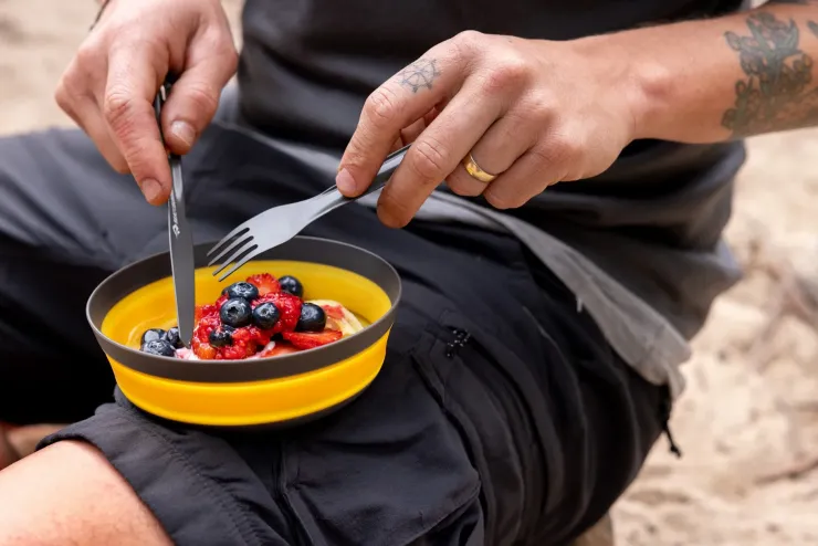 Plates, Bowls, Cups & Utensils-Sea To Summit Frontier UL Cutlery Set - 3 Piece