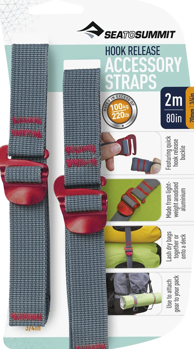 Buckles & Straps-Sea To Summit Hook Release Accessory Straps - 20mm X 2m