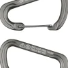 Buckles & Straps-Sea To Summit Large Accessory Carabiners - 2pcs - Grey