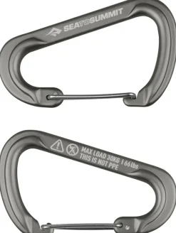 Buckles & Straps-Sea To Summit Large Accessory Carabiners - 2pcs - Grey