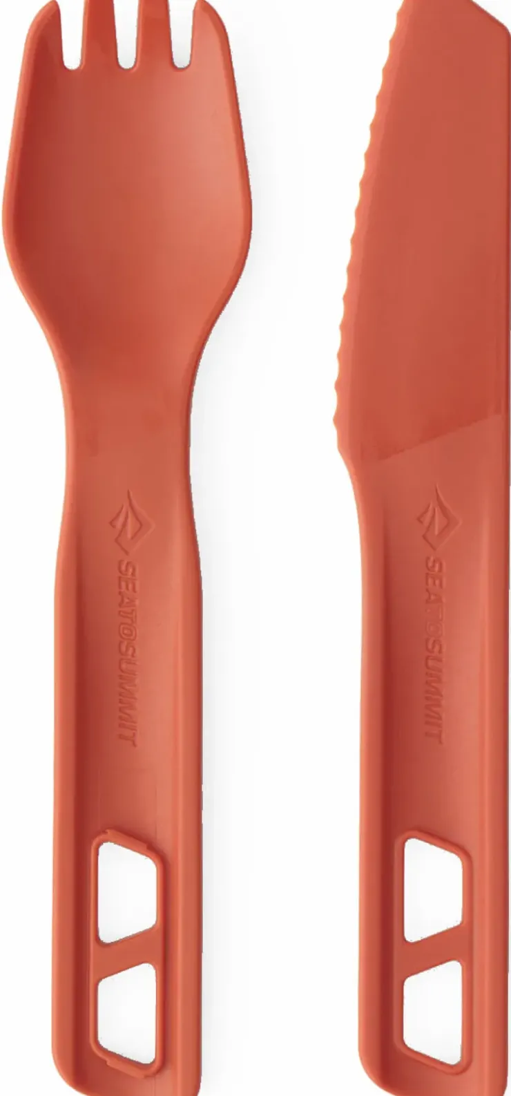 Plates, Bowls, Cups & Utensils-Sea To Summit Passage Cutlery Set - 2 Piece - Spicy Orange