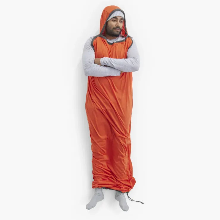 Sleep Accessories-Sea To Summit Reactor Extreme Sleeping Bag Liner - Mummy with Drawcord - Compact