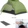 Backpacking & Lightweight Tents-Sea To Summit Telos TR2 PLUS Tent Package - Green