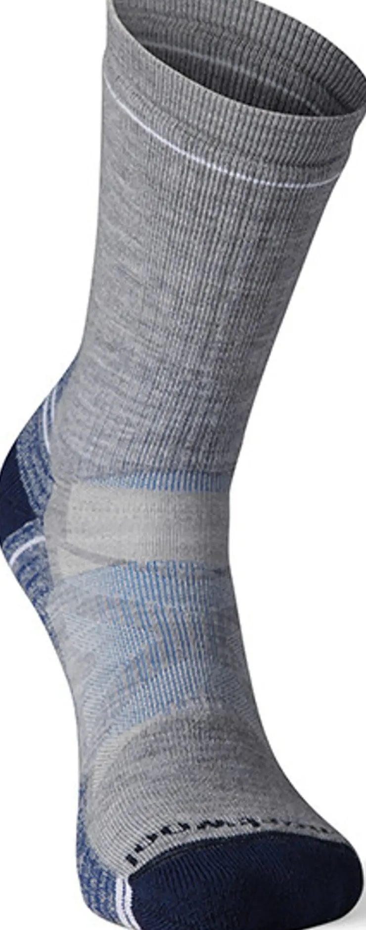 Socks|Socks-Smartwool Mens Performance Hike Full Cushion Crew Socks - Light Gray