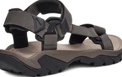 Hiking Shoes & Boots|Sandals-Teva Mens Terra Fi 5 Universal Leather Sandals - Dark Gull Grey