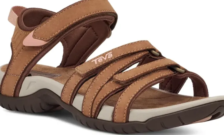Hiking Shoes & Boots|Sandals-Teva Womens Tirra Leather Sandals - Honey Brown