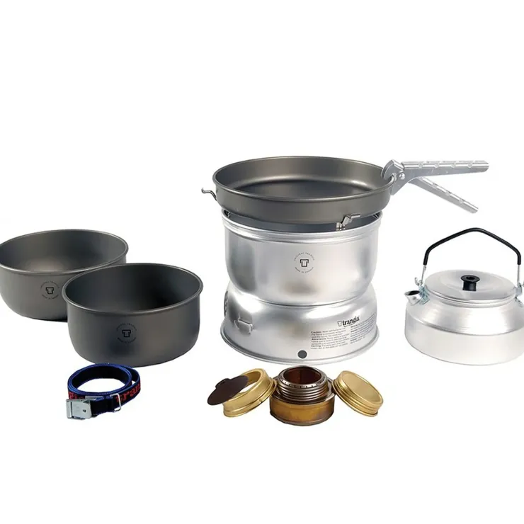 Lightweight Stoves-Trangia 25-8 UL/HA Stove - Hard Anodised Pans with Kettle