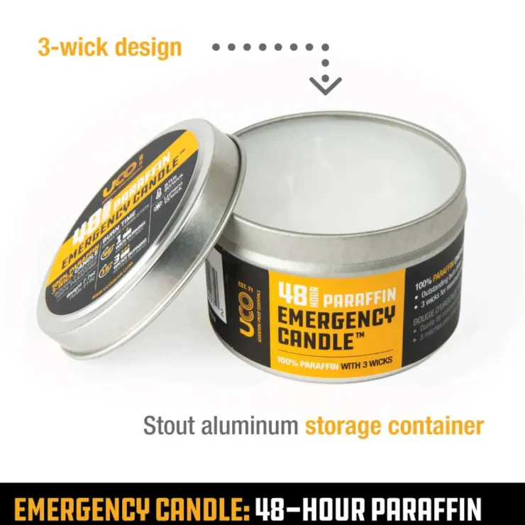 Lights & Lanterns|Lighting-UCO Emergency Candle Lantern Paraffin - 48 Hour
