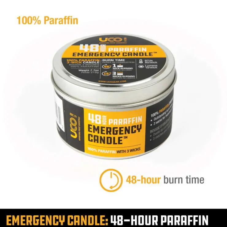 Lights & Lanterns|Lighting-UCO Emergency Candle Lantern Paraffin - 48 Hour