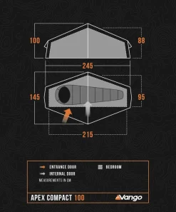 Backpacking & Lightweight Tents-Vango Apex Compact 100 Tent