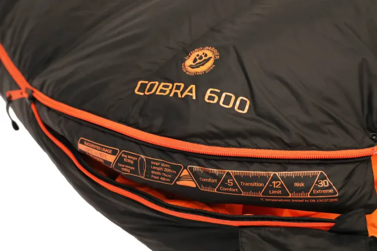 Backpacking & Lightweight Sleeping Bags-Vango Cobra 600 Sleeping Bag