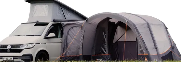 Driveaway Van Awnings-Vango Cove III Air Low DriveAway Awning