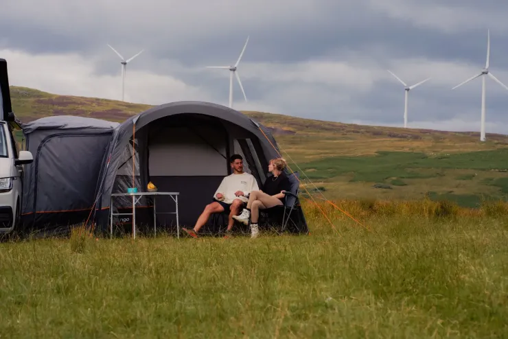 Driveaway Van Awnings-Vango Cove III Air Low DriveAway Awning