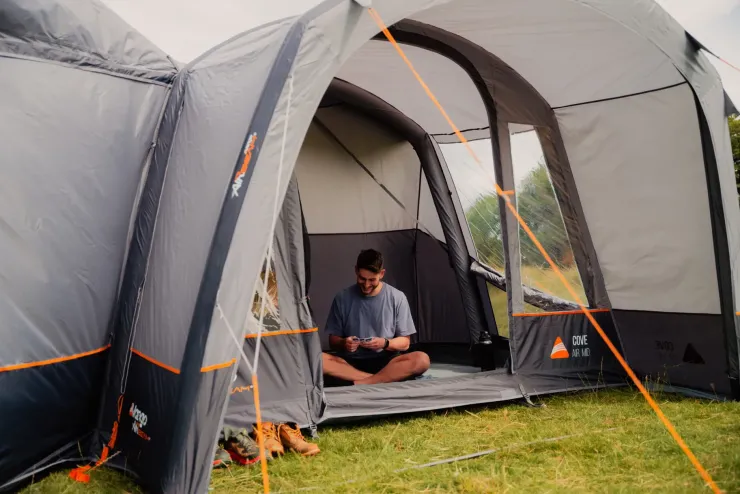 Driveaway Van Awnings-Vango Cove III Air Mid DriveAway Awning