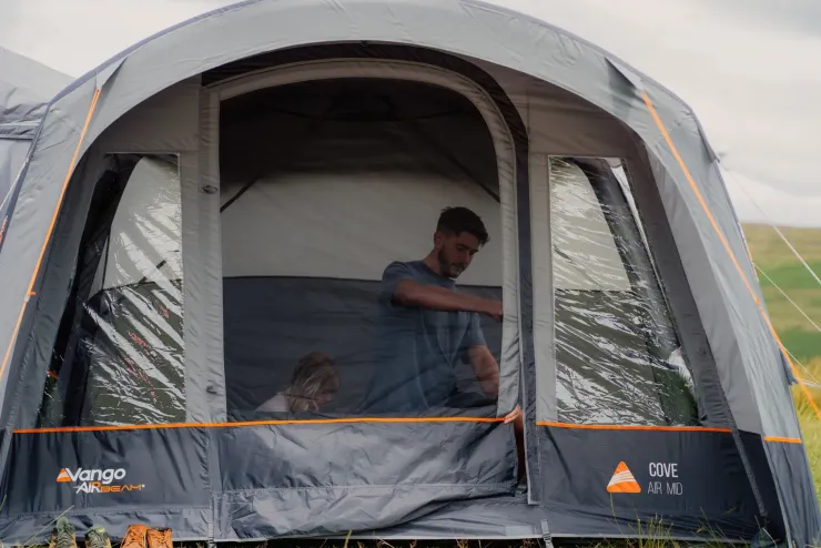 Driveaway Van Awnings-Vango Cove III Air Mid DriveAway Awning