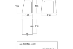 Bedrooms & Inners-Vango DriveAway Awning Bedroom BR001