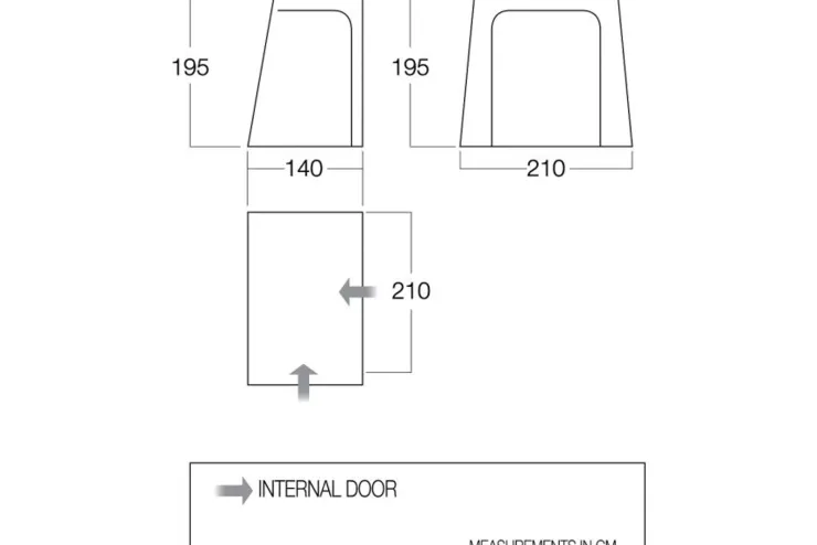 Bedrooms & Inners-Vango DriveAway Awning Bedroom BR001