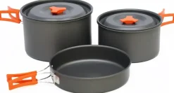 Pots, Pans & Kettles-Vango Hard Anodised 4 Person Cook Kit