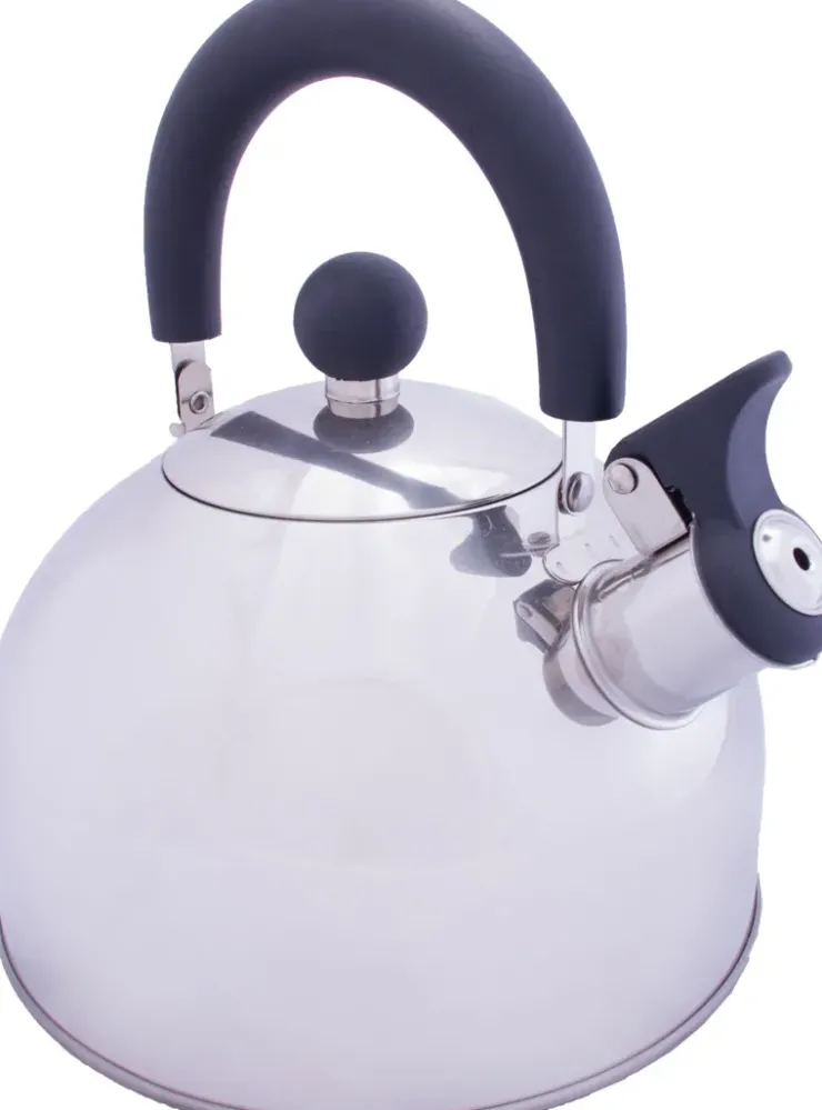 Pots, Pans & Kettles-Vango 2L Stainless Steel Kettle with Folding Handle