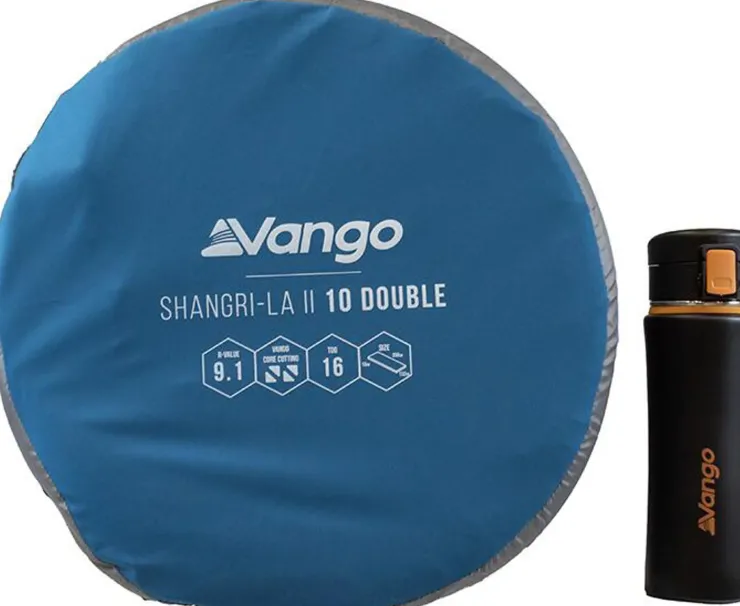 Family & Leisure Camp Beds And Sleeping Mats-Vango Shangri-La II 10 Double Self Inflating Mat