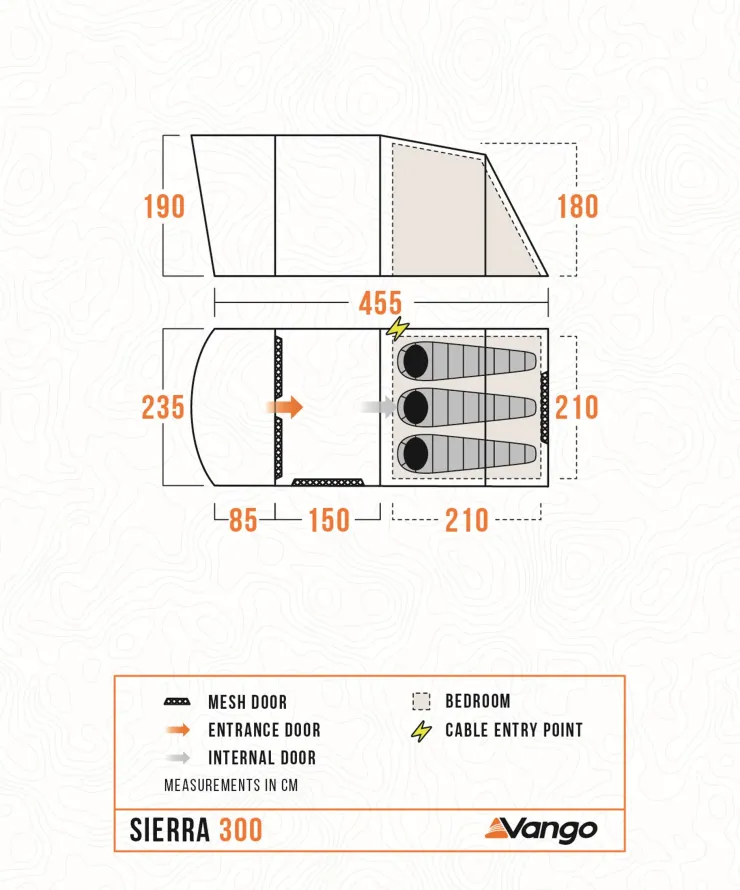 Family & Leisure Tents-Vango Sierra 300 Tent
