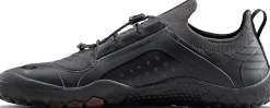 Hiking Shoes & Boots|Running Shoes-Vivobarefoot Mens Primus Trail Knit FG Shoes - Obsidian-Obsidian