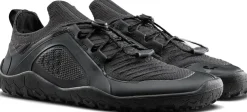 Hiking Shoes & Boots|Running Shoes-Vivobarefoot Womens Primus Trail Knit FG Shoes - Obsidian-Obsidian