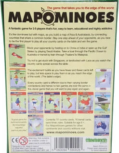 Games|Travel Accessories-Wildcard Games Mapominoes - The Ultimate Geography Game - Asia