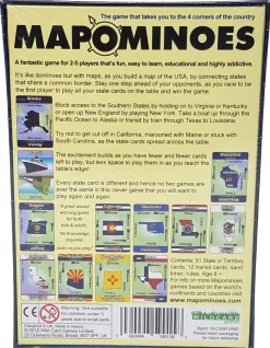Games|Travel Accessories-Wildcard Games Mapominoes - The Ultimate Geography Game - USA