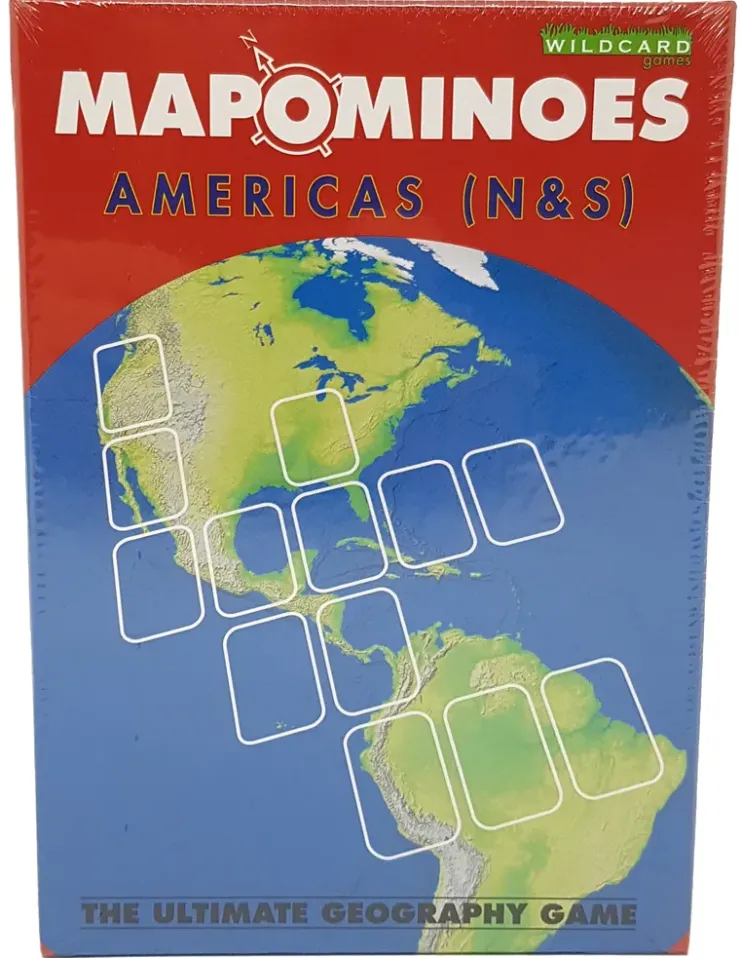 Games|Travel Accessories-Wildcard Games Mapominoes - The Ultimate Geography Game - Americas