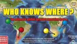 Games|Travel Accessories-Wildcard Games Who Knows Where Board Game