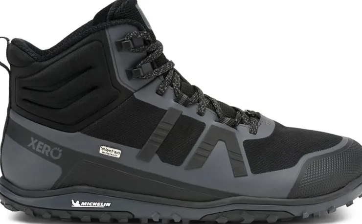 Hiking Shoes & Boots|Mid Height Boots-Xero Shoes Mens Scrambler Mid II WP Boot - Black-Asphalt
