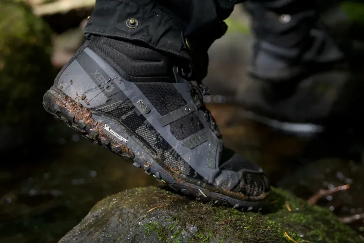 Hiking Shoes & Boots|Mid Height Boots-Xero Shoes Mens Scrambler Mid II WP Boot - Black-Asphalt