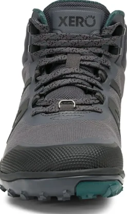 Hiking Shoes & Boots|Mid Height Boots-Xero Shoes Womens Scrambler Mid II WP Boot - Asphalt-Sea Moss
