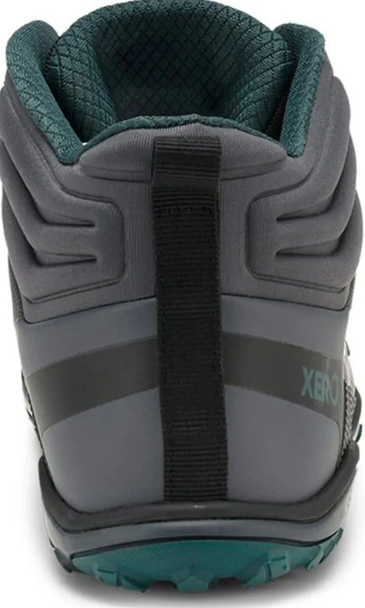 Hiking Shoes & Boots|Mid Height Boots-Xero Shoes Womens Scrambler Mid II WP Boot - Asphalt-Sea Moss